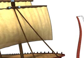 Greek Trireme Documentary designed with 3D ANIMATION and 3D MODELING and RIG and RENDER and SIMULATION and TEXTURING and COMPOSITION for BBC Picture 2