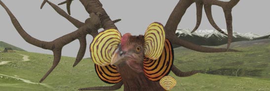 The Holy Chicken of Life and Music designed with 3D ANIMATION and 3D MODELING and RIG and RENDER and TEXTURING and SFX for No Mint Picture 4